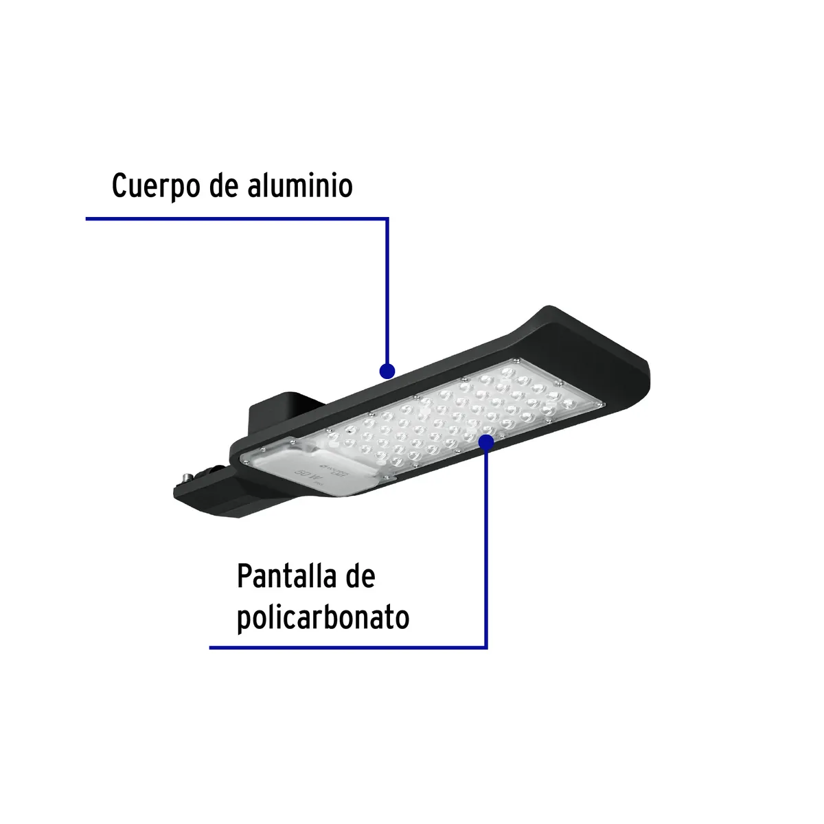 Luminario Suburbano LED 50 W 6500 K Plano Volteck - 46258