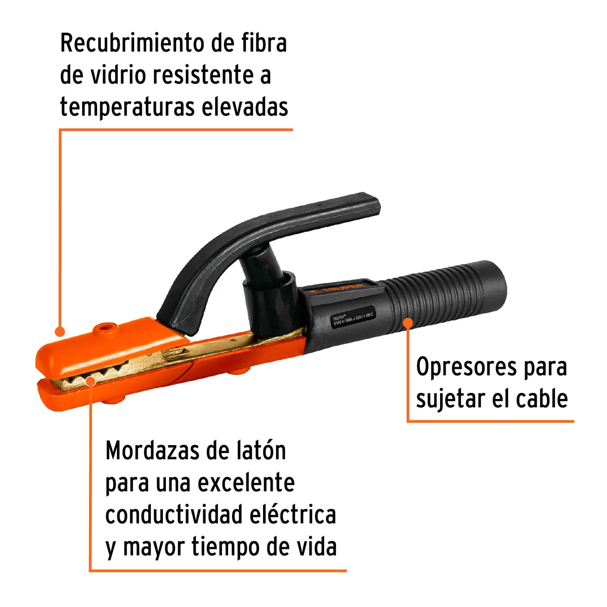 Pinza Portaelectrodo de 500 A Truper - 14233