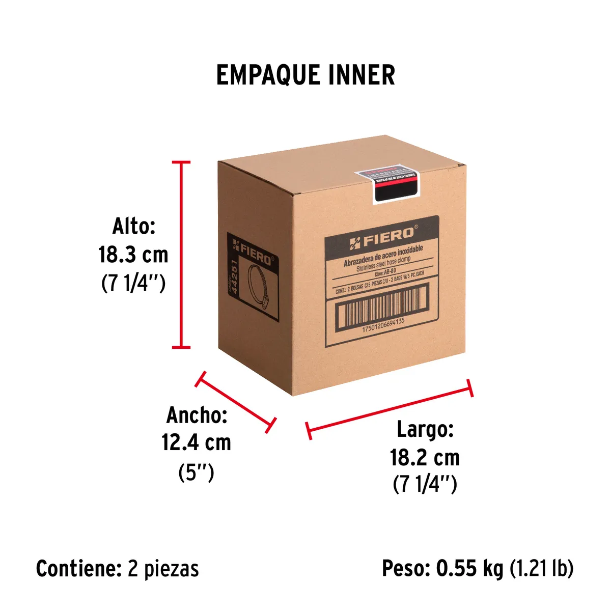 Bolsa con 5 Abrazaderas sin Fin Reforzadas #80 Truper - 44251