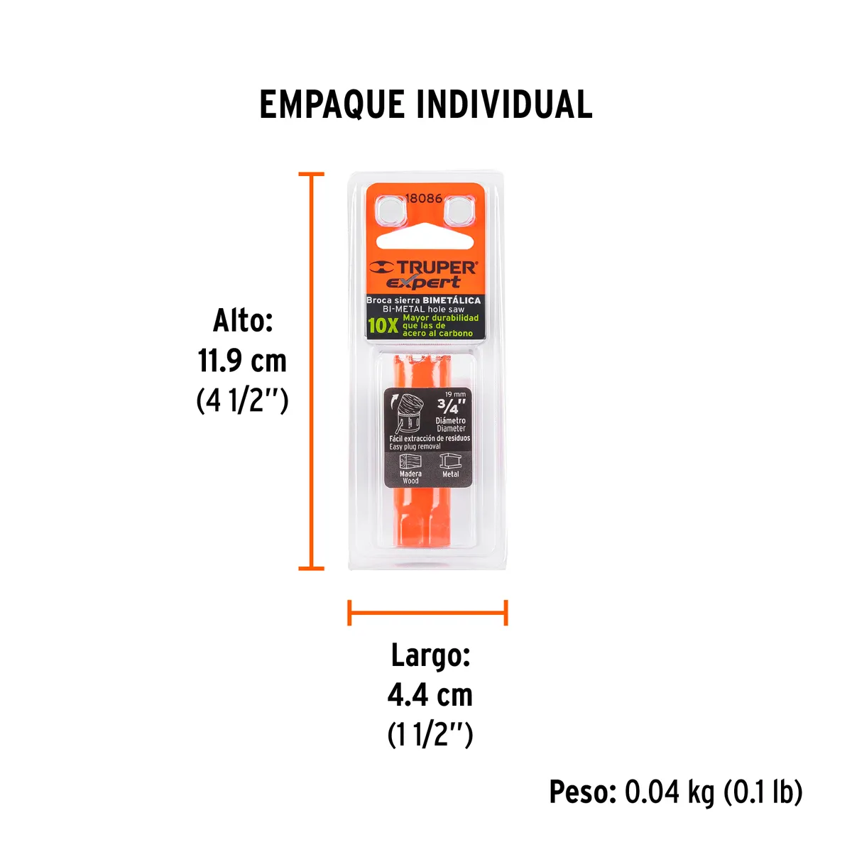 Brocasierra Bimetálica Truper Expert 3/4" - 18086
