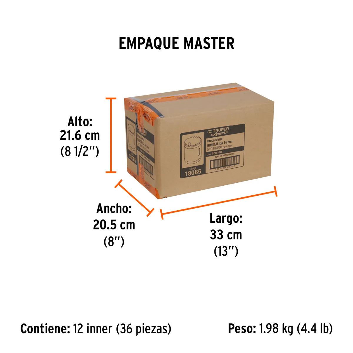 Brocasierra Bimetálica Truper Expert 5/8" - 18085