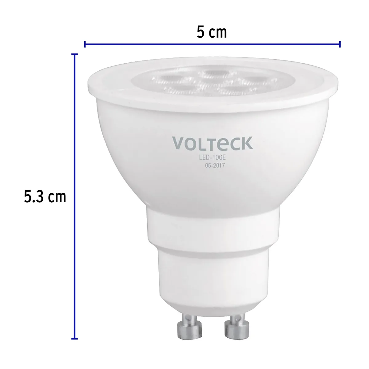 Lámpara LED 6 W MR16 Base GU10 en Blíster Volteck - 46217