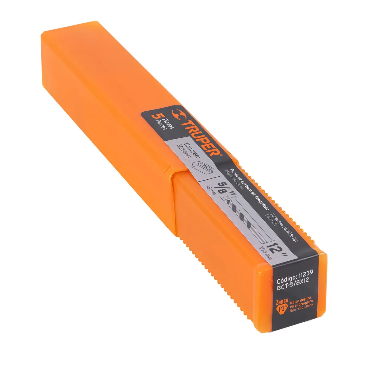 Broca para Concreto 5/8" x 12" Truper - 11239