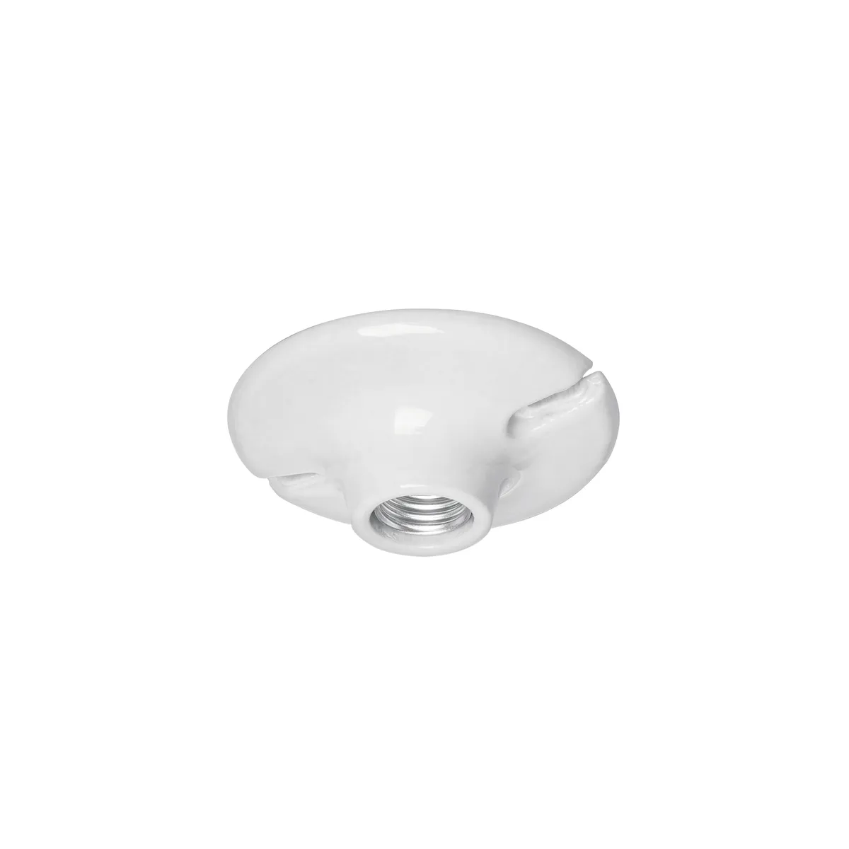 Portalámpara de Porcelana 4 1/2" Redonda Volteck - 47915