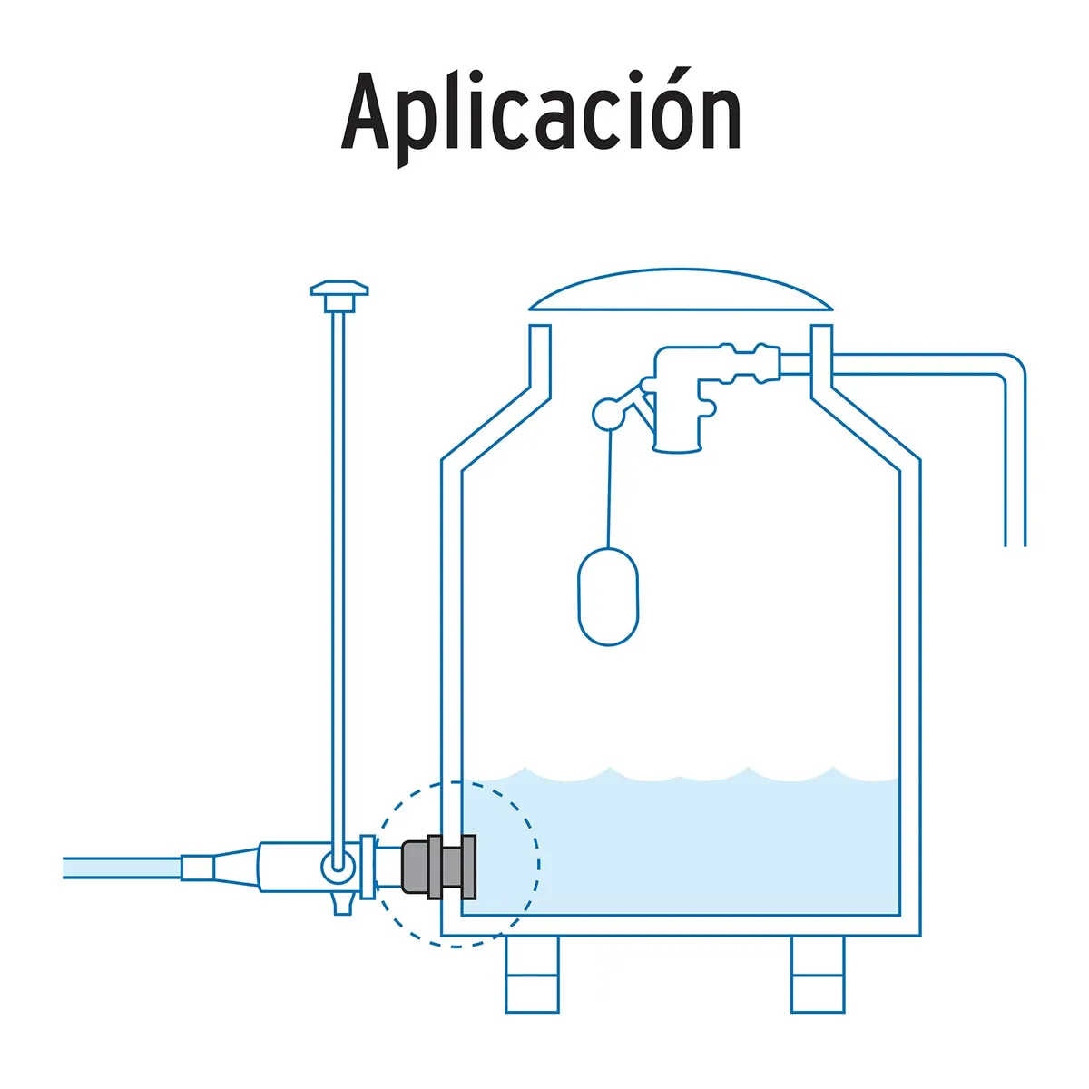 Brida de Polipropileno para Tinaco 1-1/2" Foset - 48071