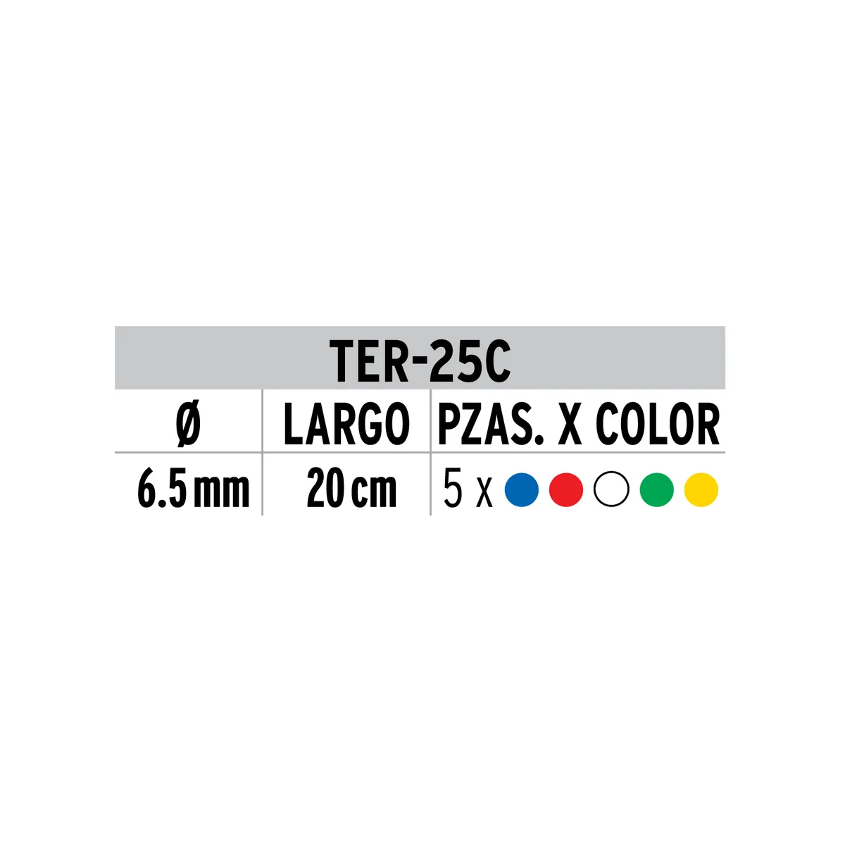 Bolsa con 25 Piezas de Tubo Termocontráctil Volteck - 45368