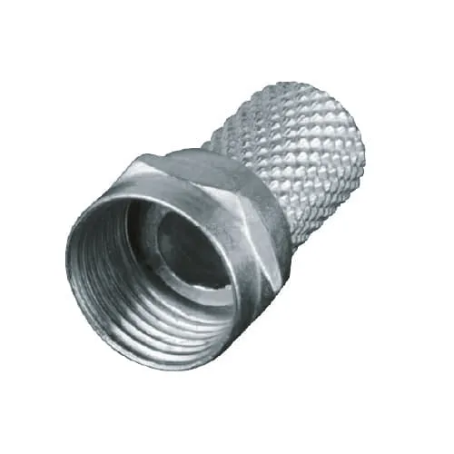 Plug para Enroscar RG6 Tipo F AKSI - Paquete de 50 Piezas