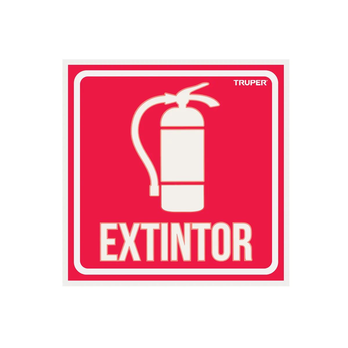Letrero de Señalización "Extintor" Truper - 18434