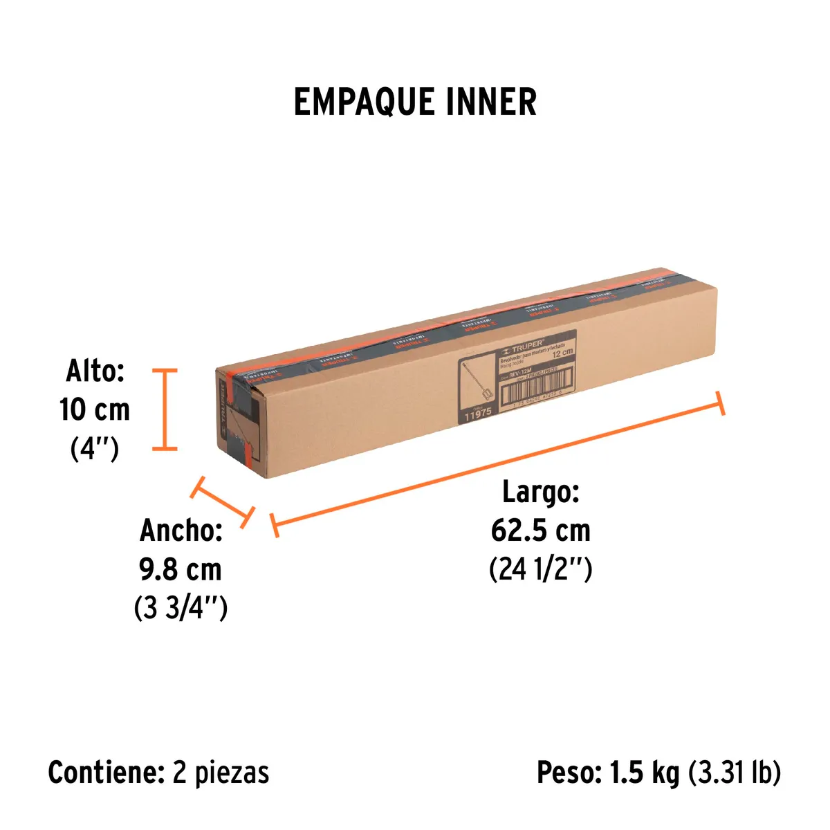 Revolvedor para Mortero 120 mm de Diámetro Truper - 11975