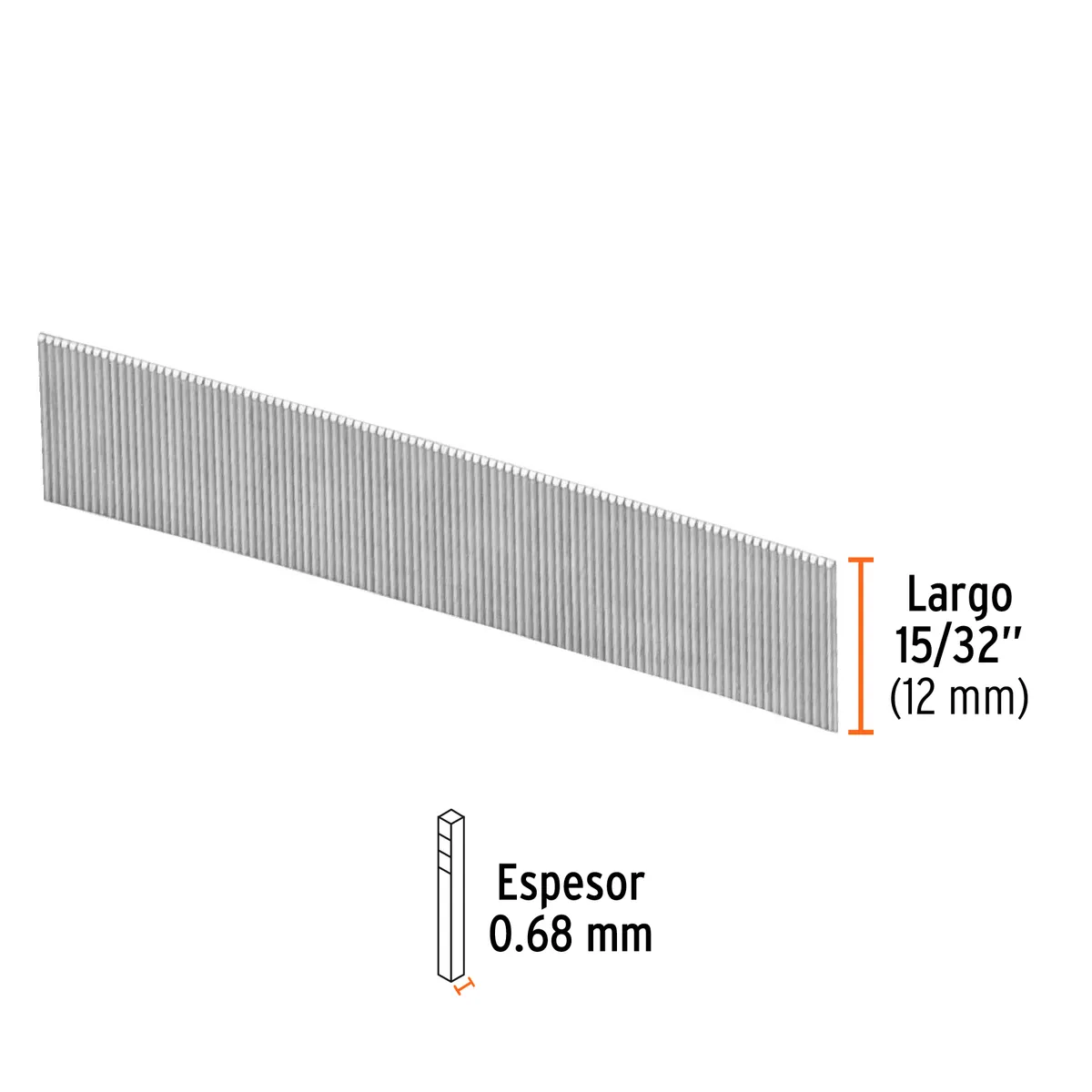 Caja con 10000 Clavos Calibre 23 Truper - 13373