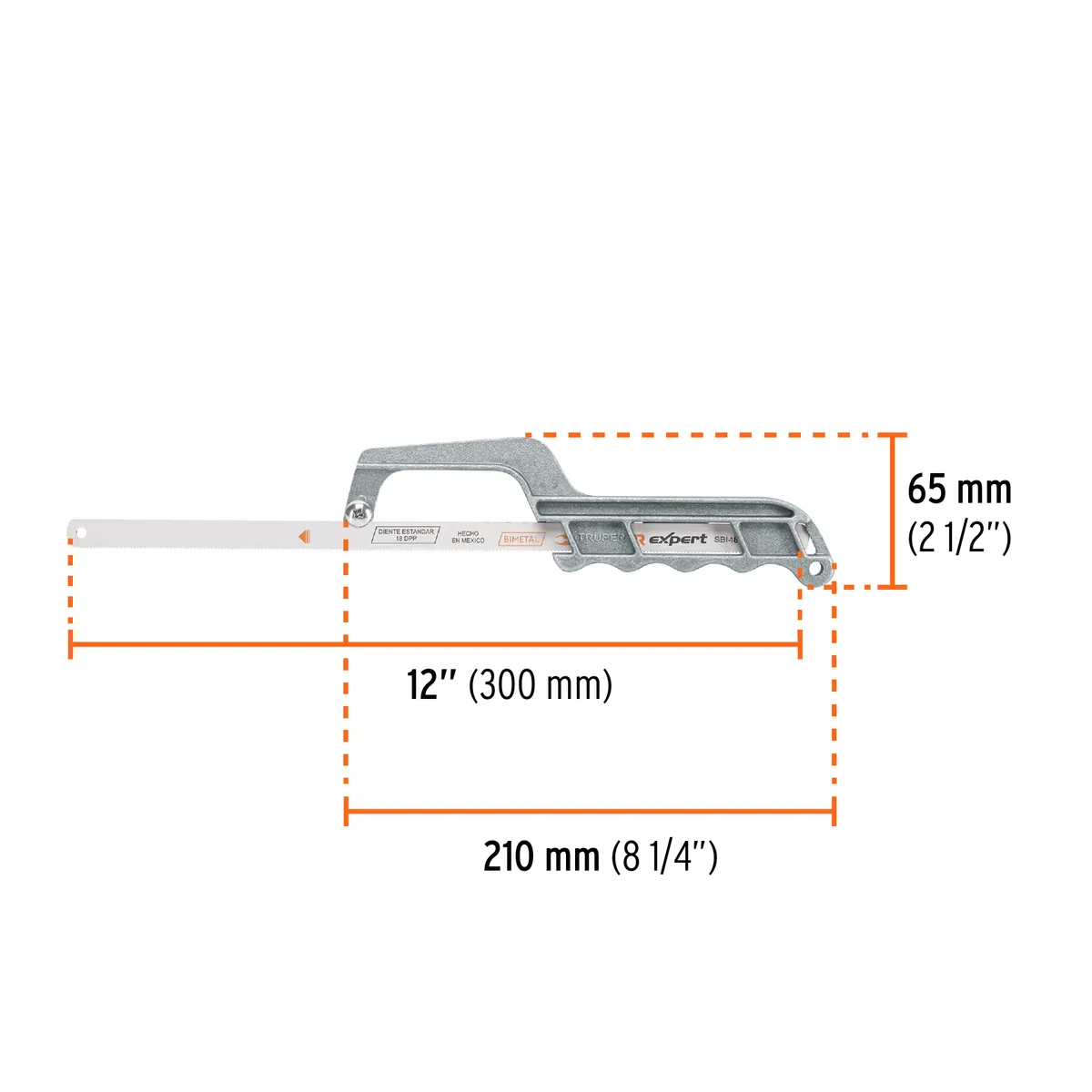 Mini Arco de Aluminio 12" para Segueta Truper - 10236
