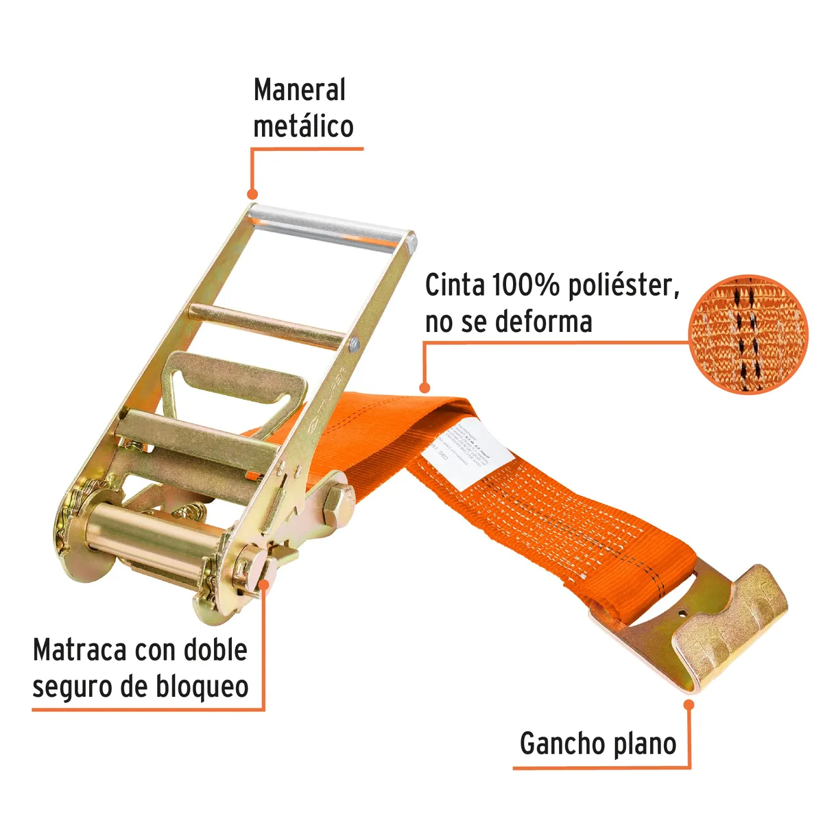 Sujetador con Matraca Truper SU-6000 - 10313