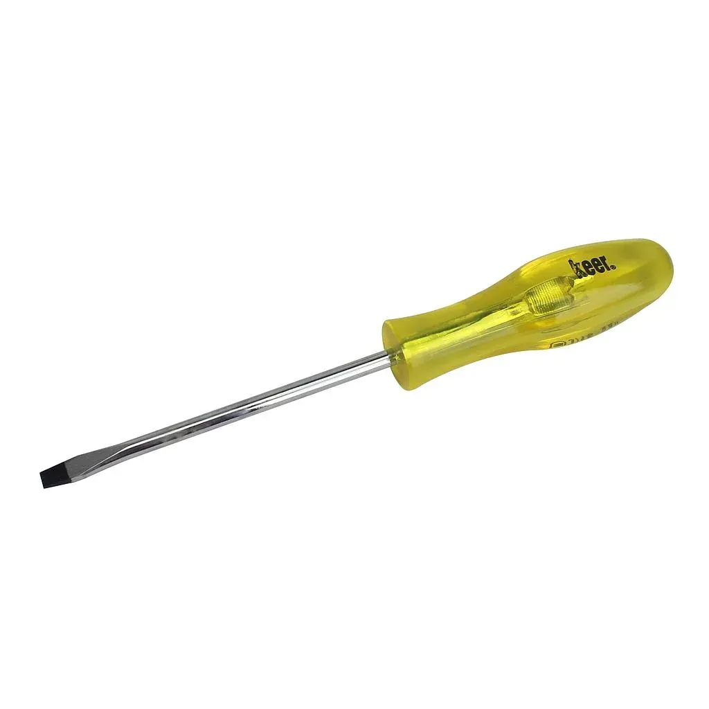 Desarmador Plano 3/16" x 4" Mango Transparente SANTUL - 6660