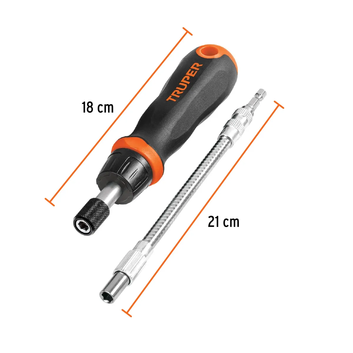 Desarmador de Matraca con 42 Puntas y Dados Truper - 18220