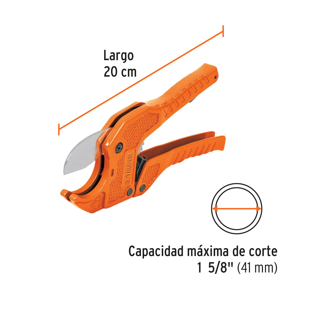 Cortador de Tubo Plástico 1 5/8" 41 mm Truper - 12860
