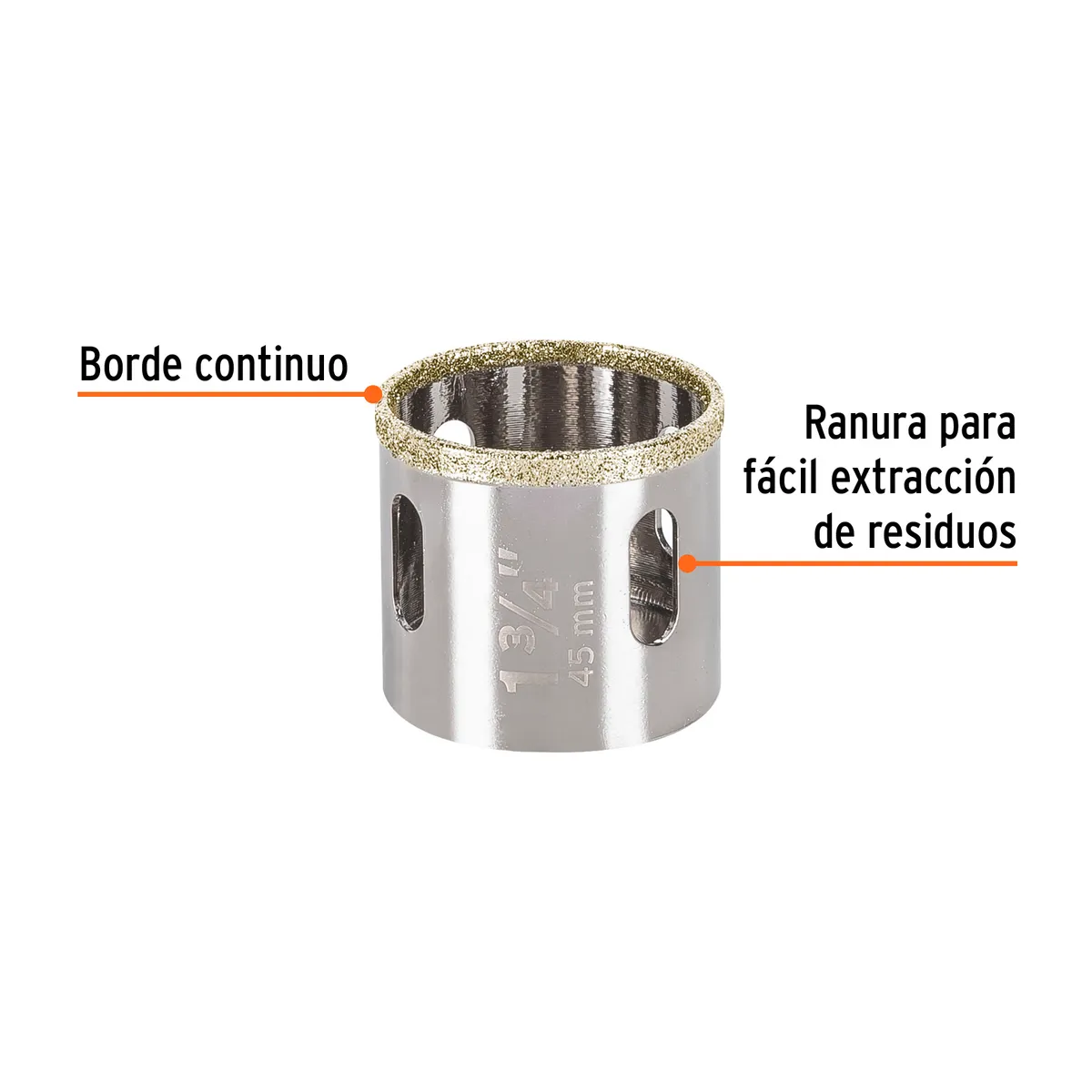 Brocasierra de Diamante Borde Continuo 1 3/4" Truper - 17131