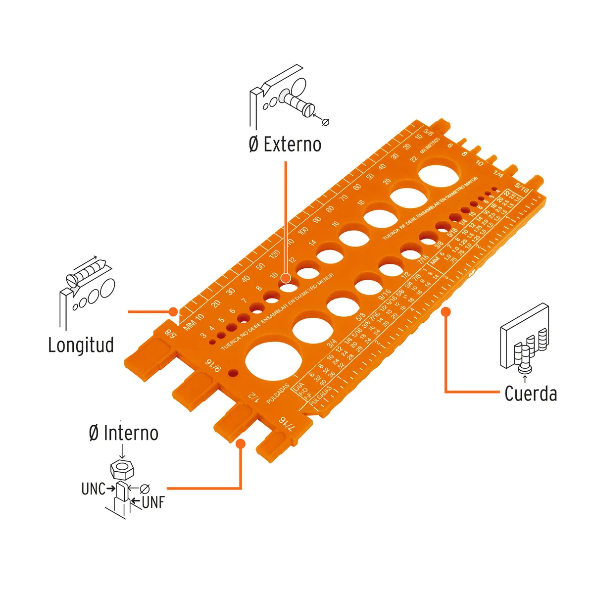 Regleta Calibradora Truper REGLA-22 - 10811