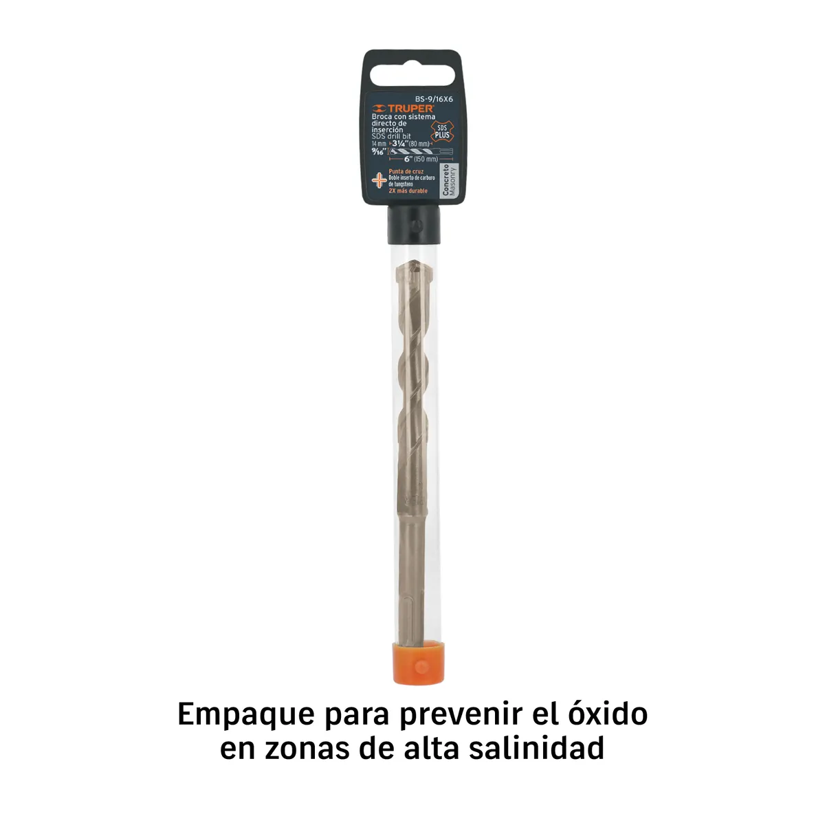 Broca SDS Plus 9/16" x 6" Truper - 11273