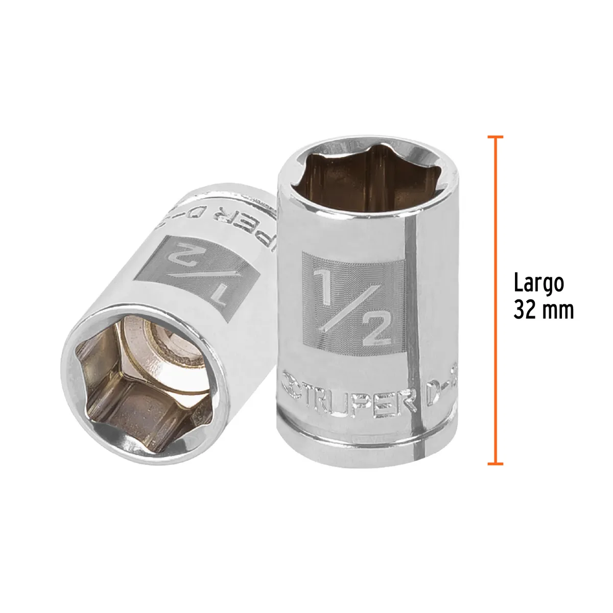 Dado de 1/2" 6 Puntas Cuadro 3/8" Truper - 13609