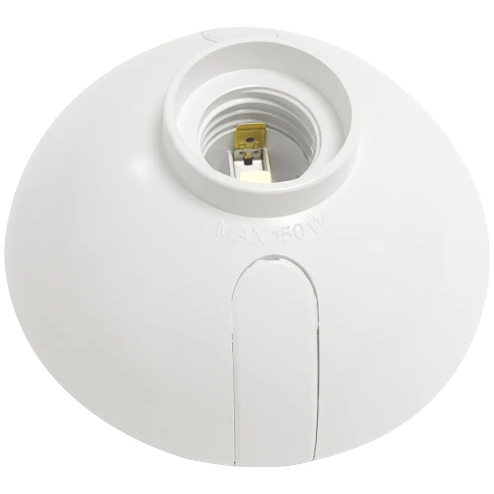 Portalámparas de Plástico para Sobreponer Blanco Argos - 9400190