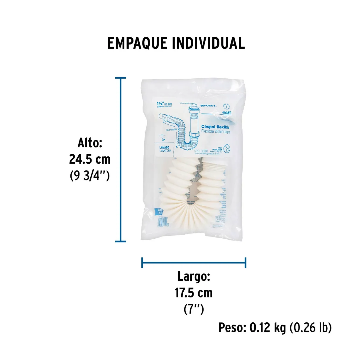Céspol para Lavabo con Contra Foset - 49365