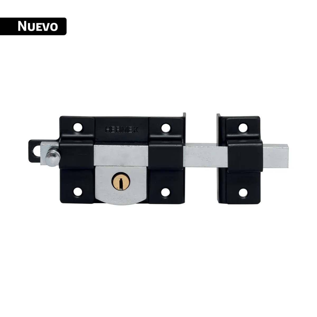 Cerradura de Barra Libre Derecha Negra Hermex - 45584