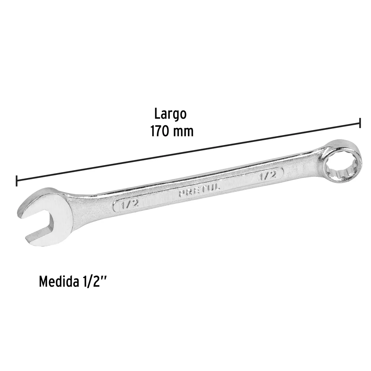 Llave Combinada 1/2" Pretul LL-2016P - 21884