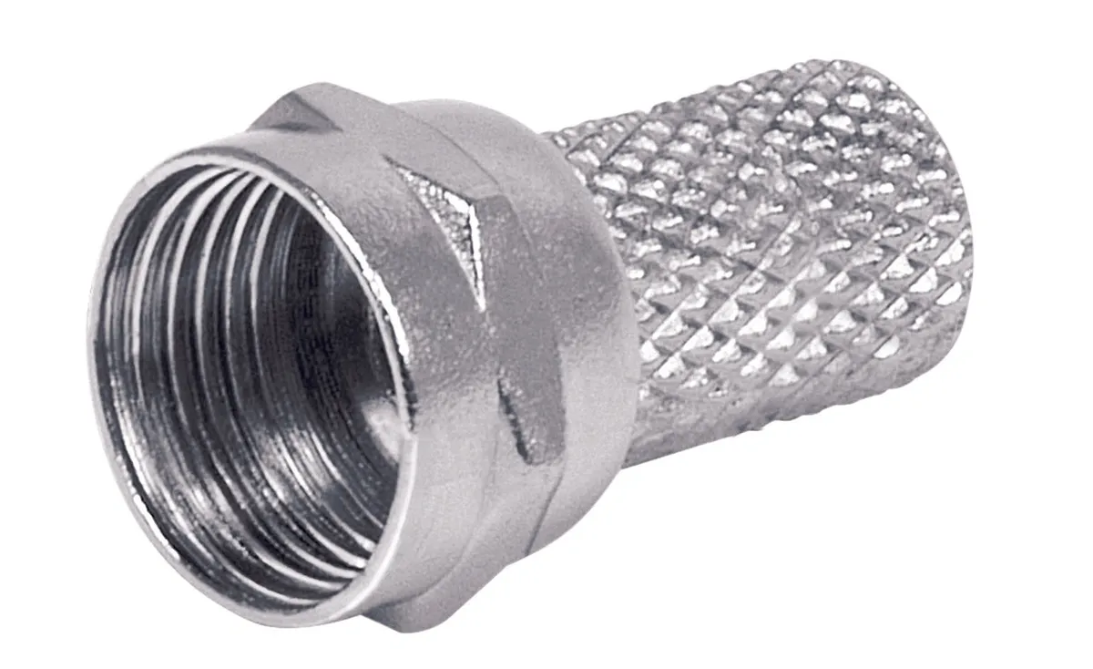 Plug para Enroscar RG6 Tipo F AKSI - Paquete de 50 Piezas