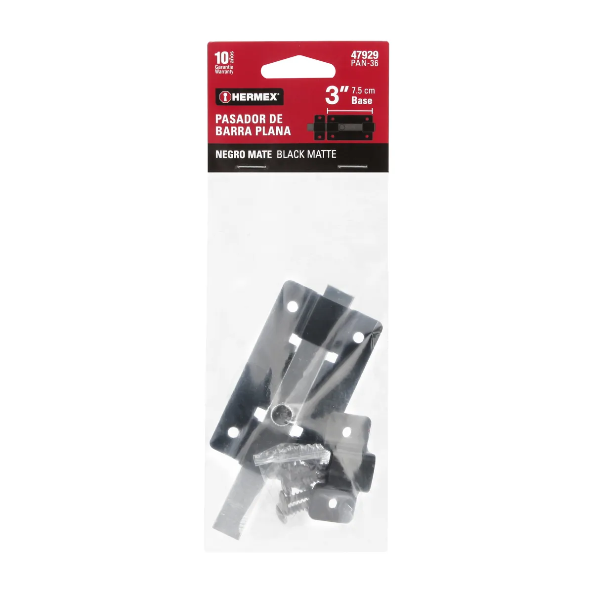 Pasador de Barra Plana 3" Negro PAN-36 Truper - 47929