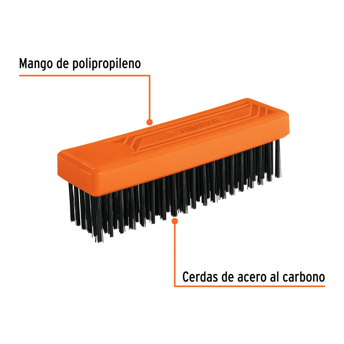 Cepillo Rectangular de Alambre sin Mango Truper - 11556