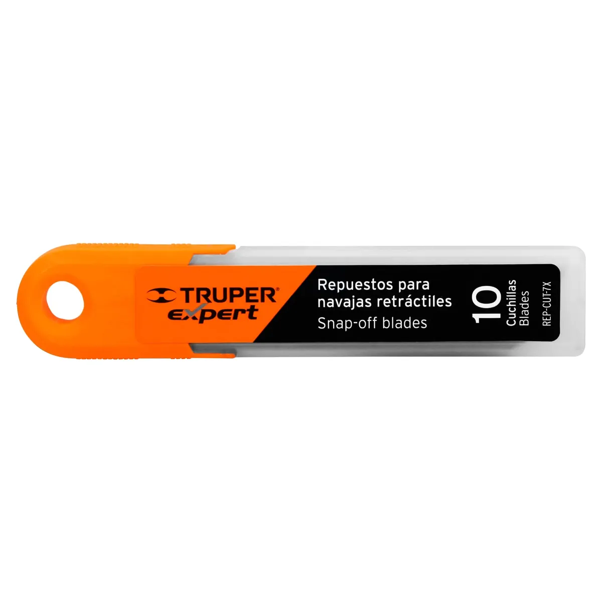 Estuche con 10 Cuchillas Truper Expert SK2 de 25 mm - 100130