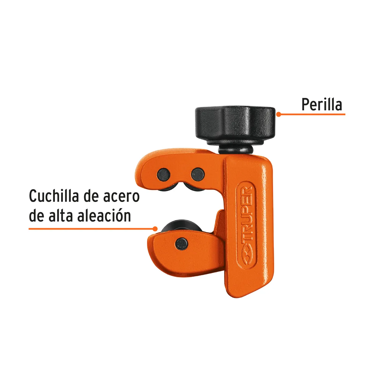 Mini Cortador de Tubo de Cobre 1/8"-1 1/8" Cuchilla 18 mm Truper - 12851