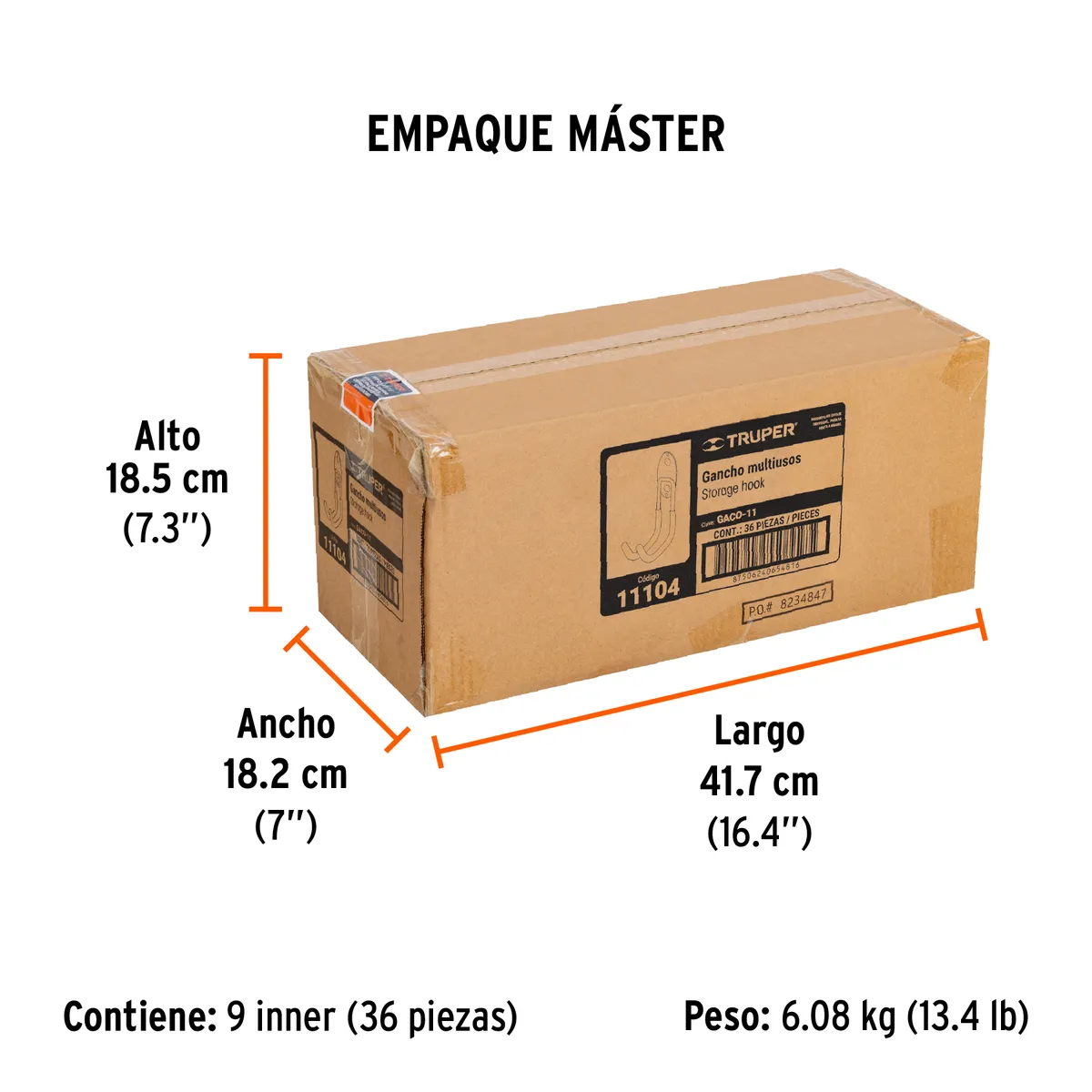 Gancho Multiusos para Colgar 10 cm Truper - 11104