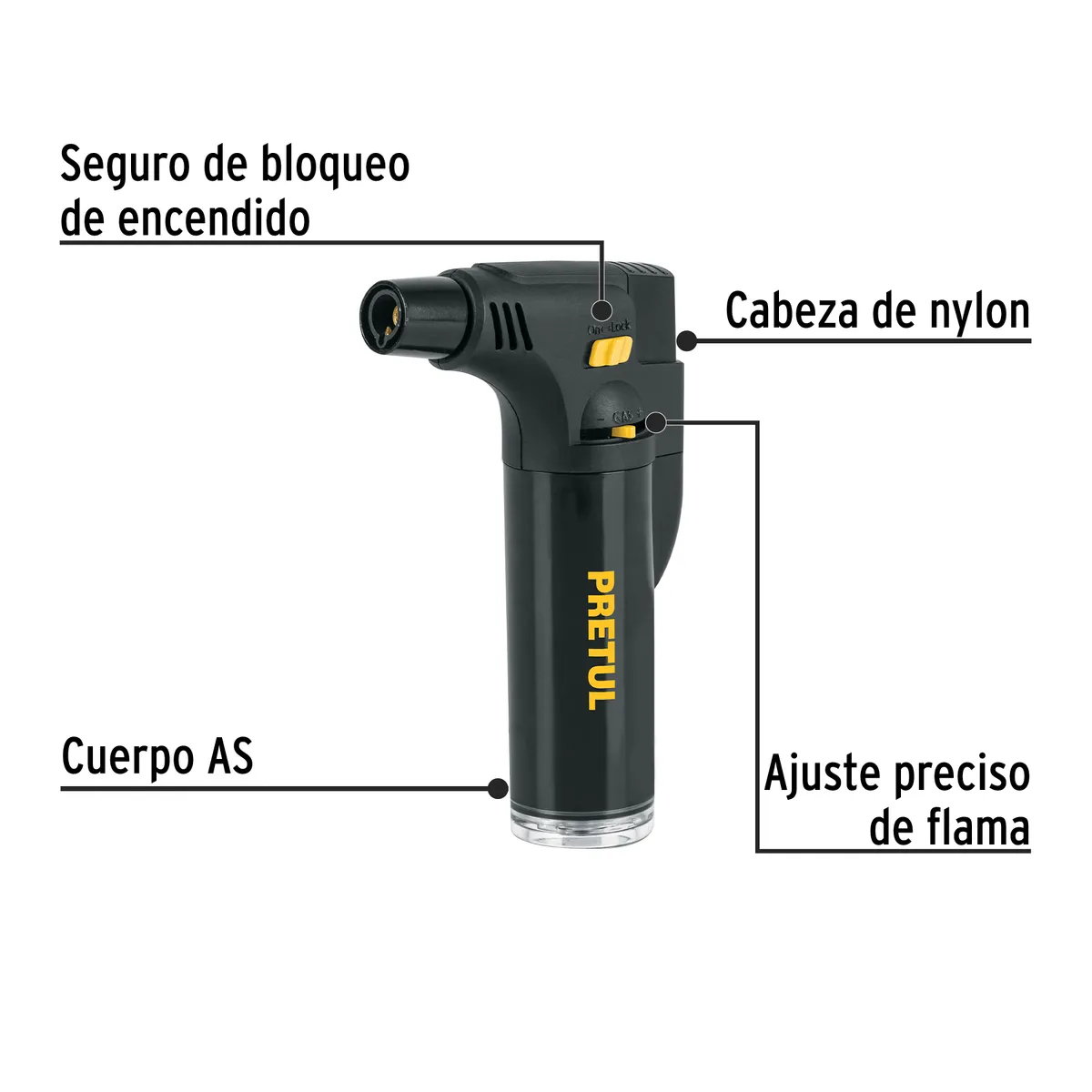 Mechero Recargable 42 ml Pretul - 29953