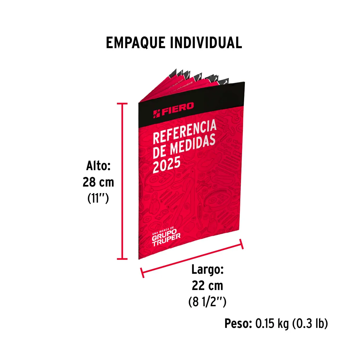 Muestrario de Referencia de Medidas de Tornillería Fiero - 68075