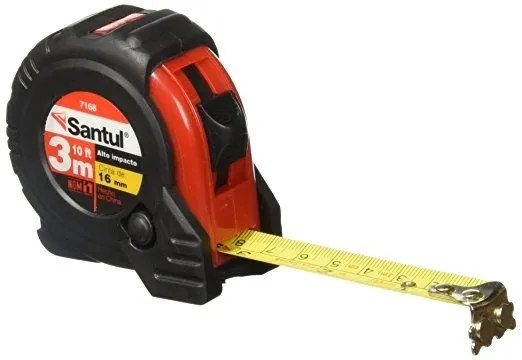 Flexómetro 3 m x 16 mm Contra Impacto SANTUL - 7168