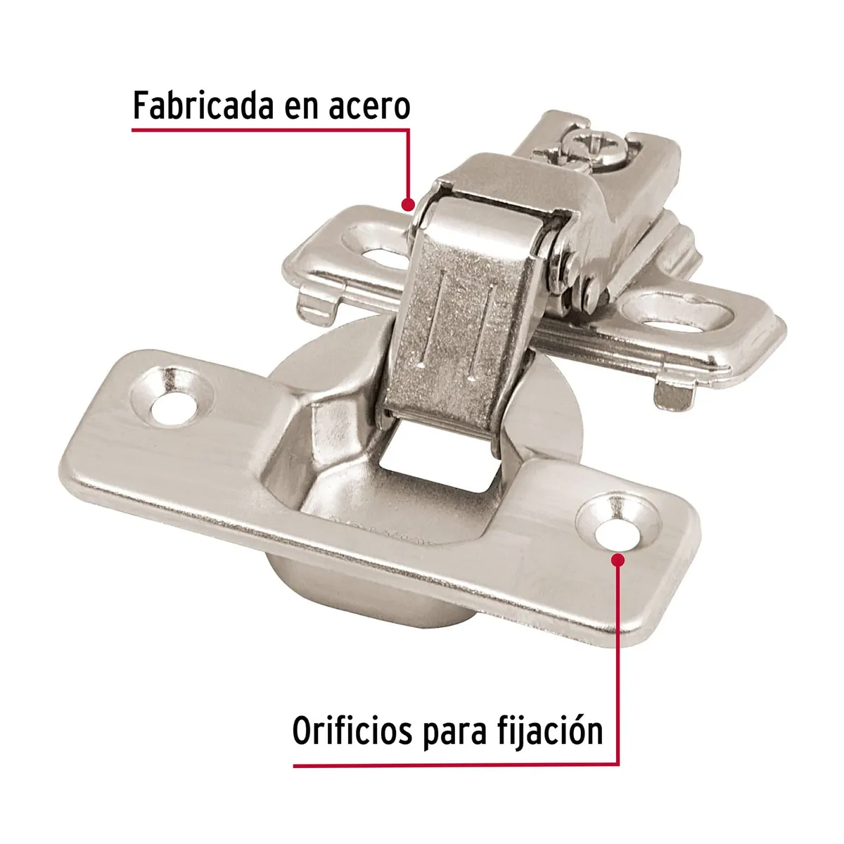 Bolsa con 2 Bisagras de Brazo Corto Truper - 43164