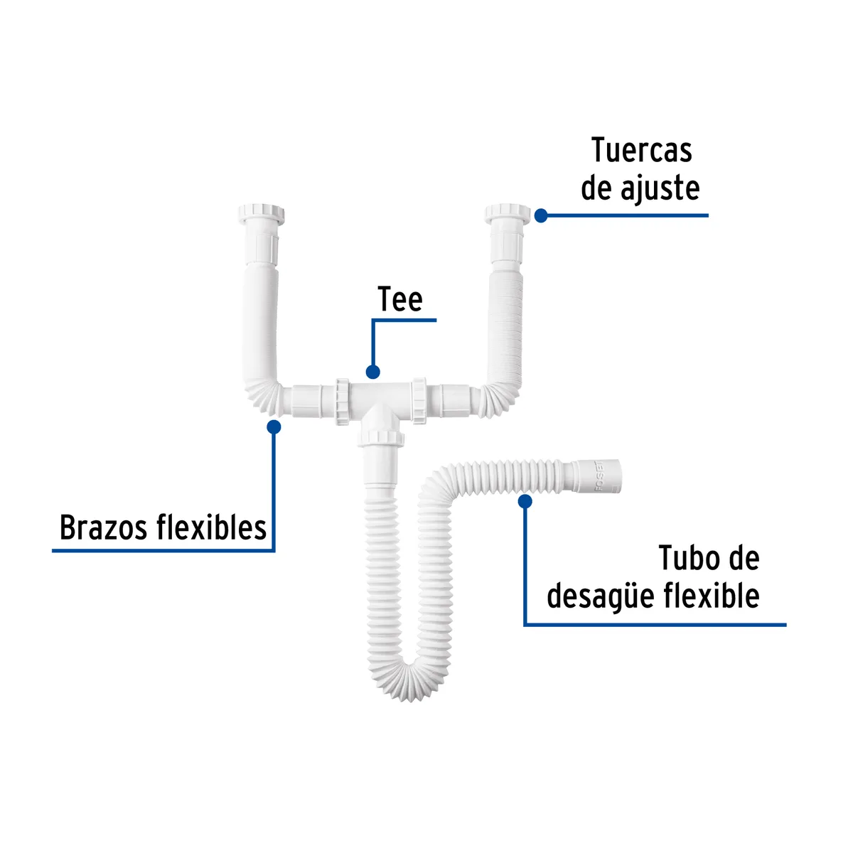 Céspol Flexible Doble sin Contracanastas Truper - 45319