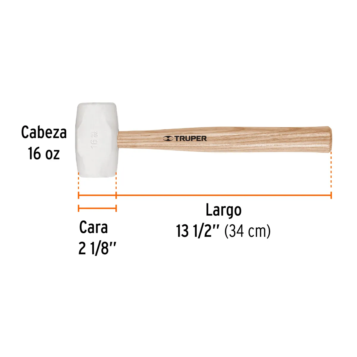 Mazo de Hule 16 oz Truper MH-16 - 16931