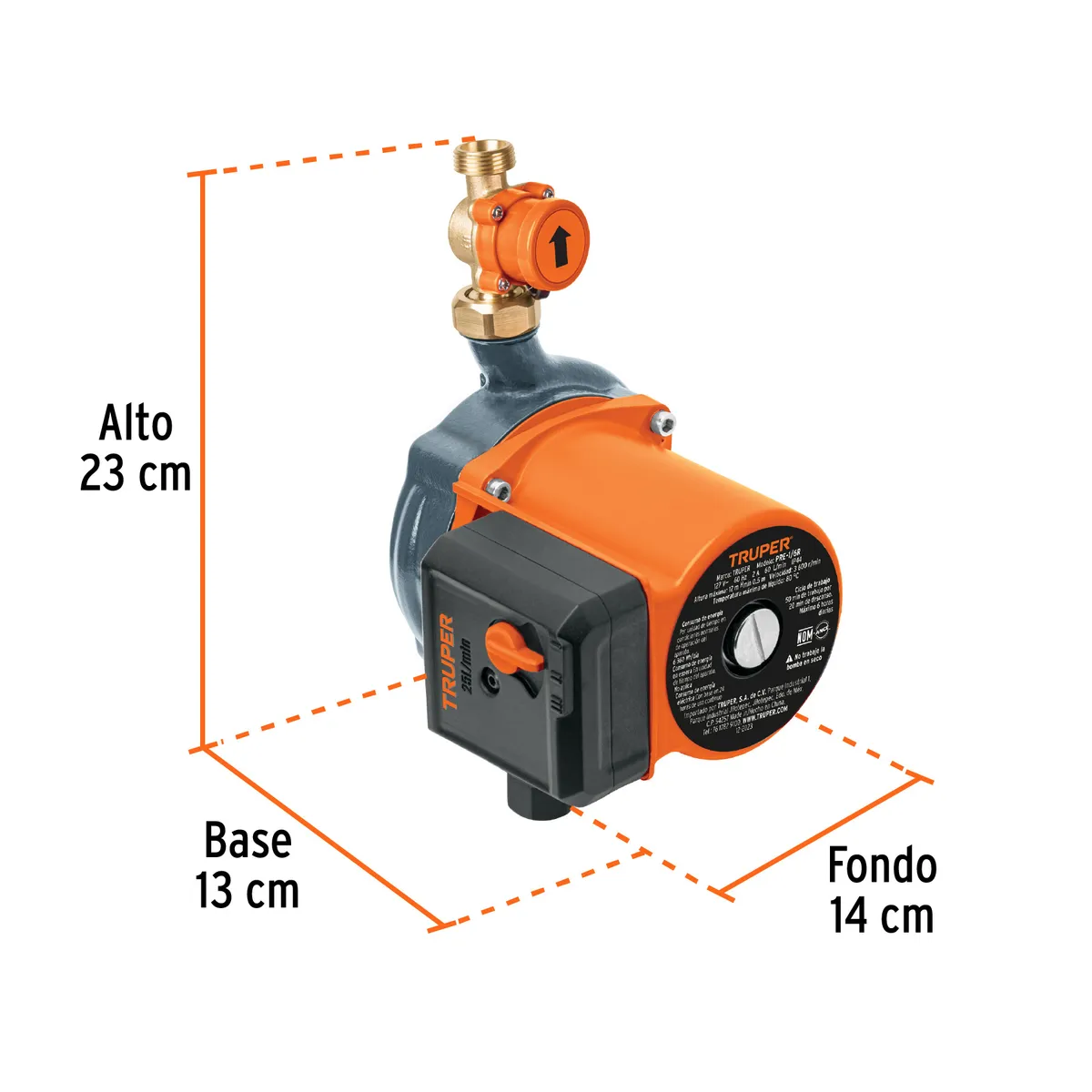 Bomba Presurizadora 1/6 HP Truper - 103355