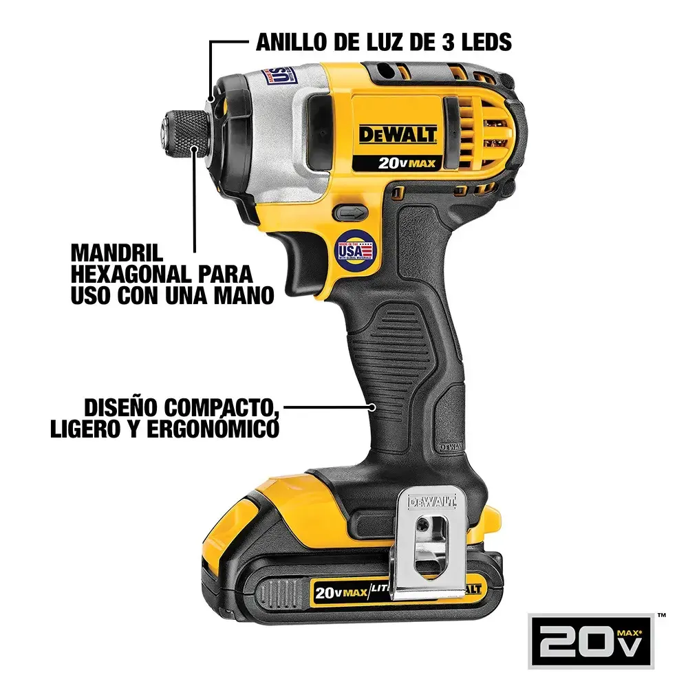 Juego de Rotomartillo y Atornillador DeWalt - DW-DCK2490D2