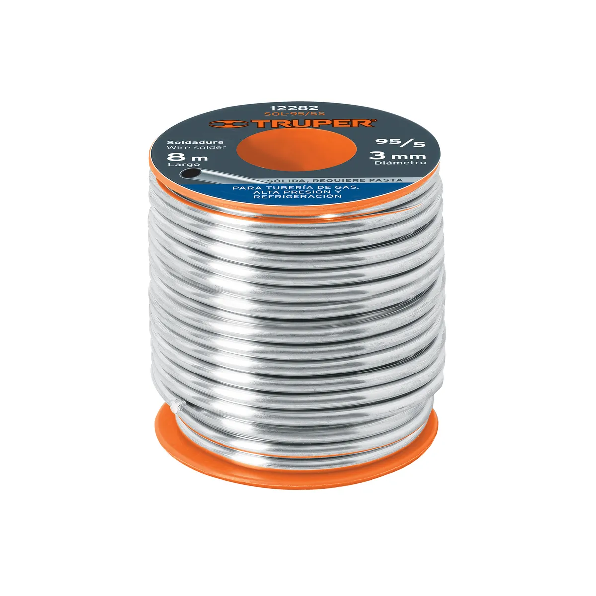 Soldadura Sólida 95/5 450 g para Gas Truper - 12282