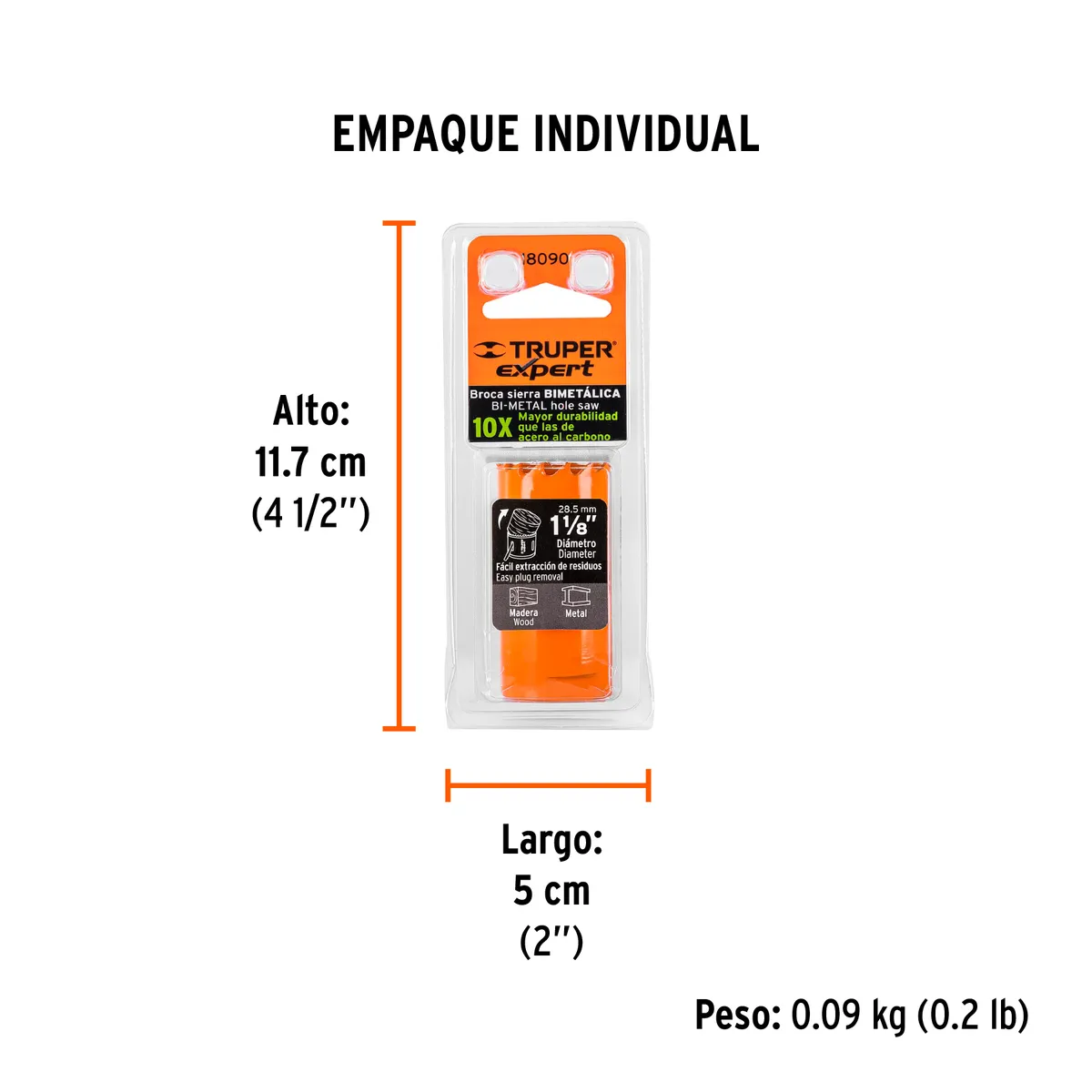 Brocasierra Bimetálica Truper Expert 1 1/8" - 18090