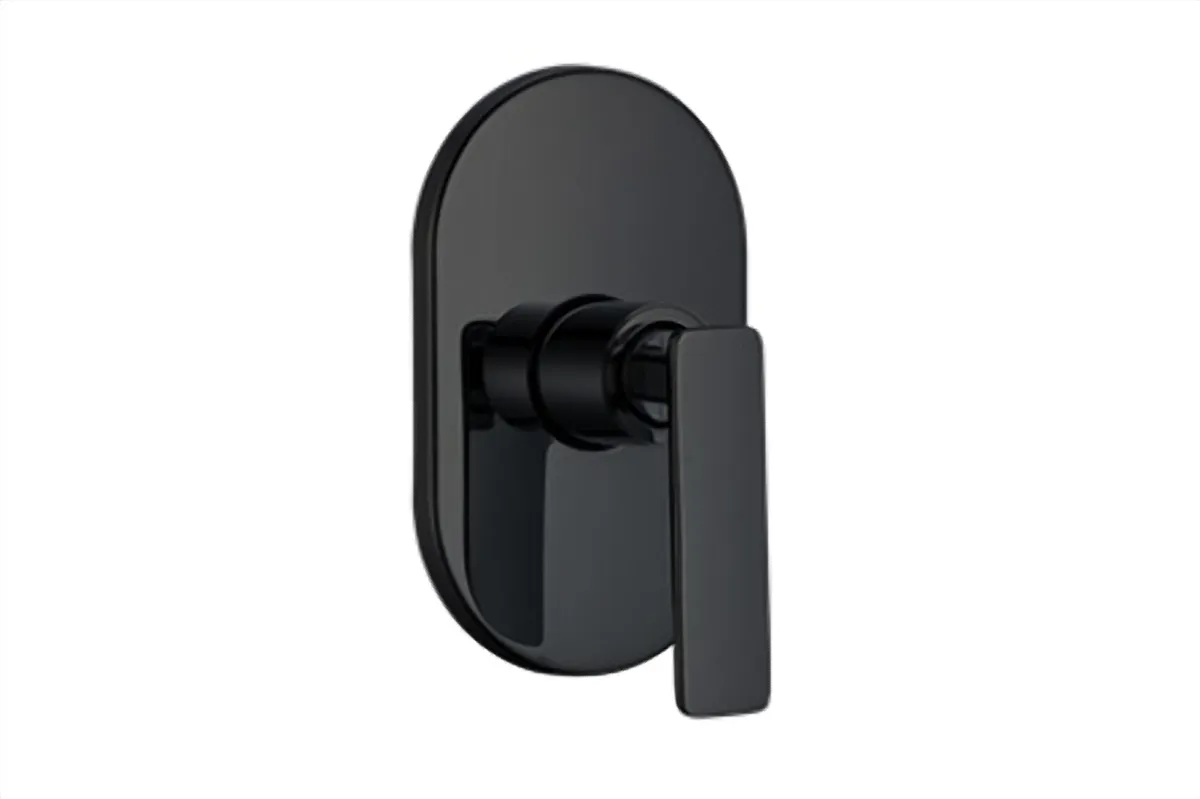 Monomando para Regadera Negro MEER - MZR-011M