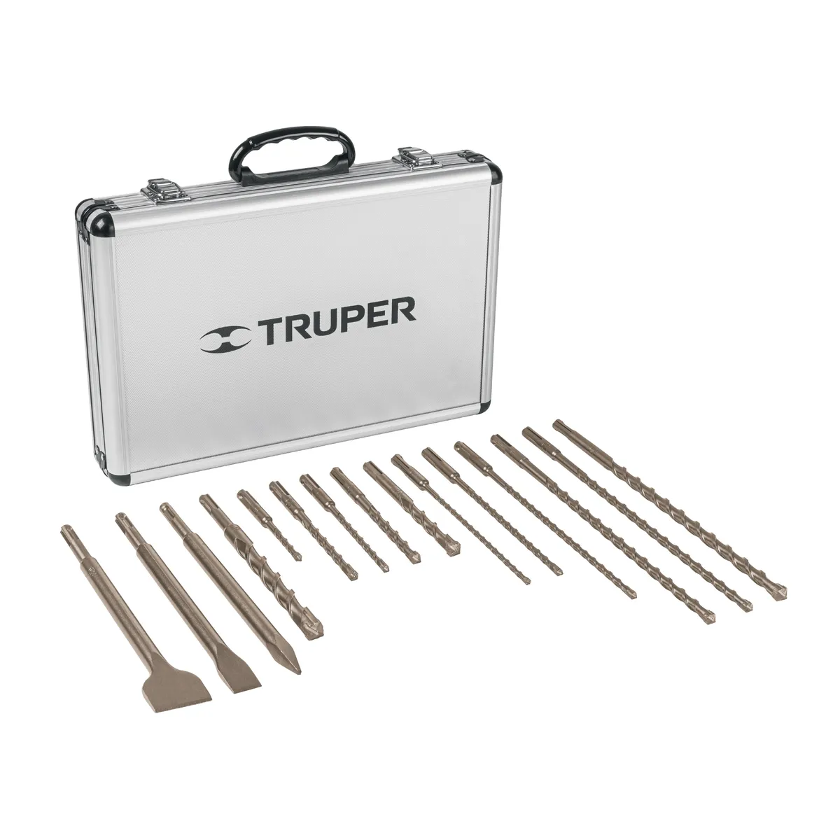 Juego de 15 Brocas y Cinceles SDS con Estuche Truper - 11897