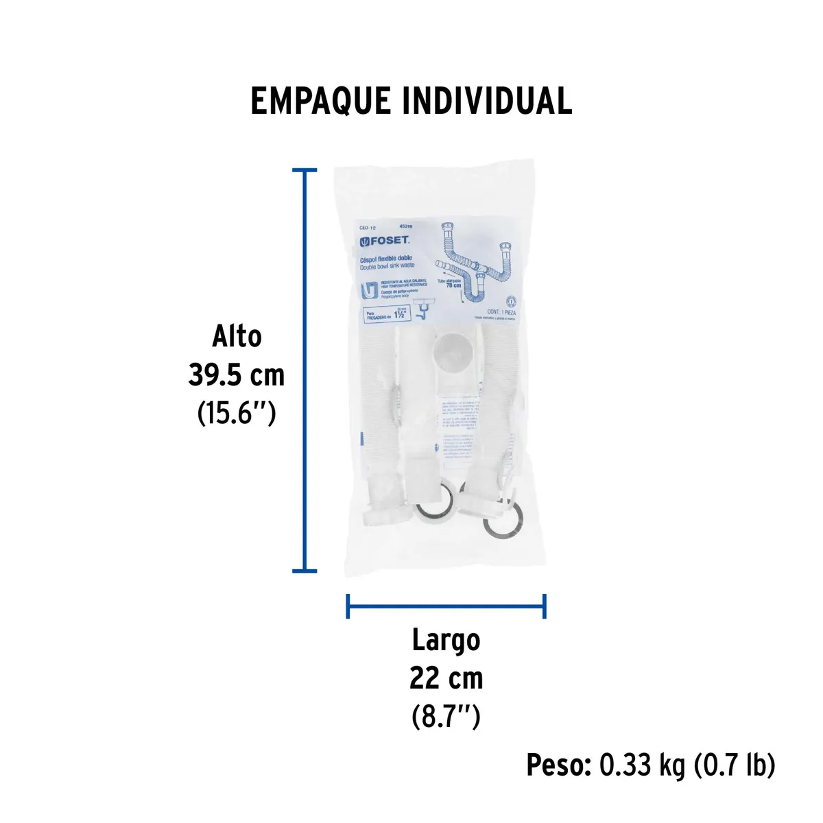 Céspol Flexible Doble sin Contracanastas Truper - 45319