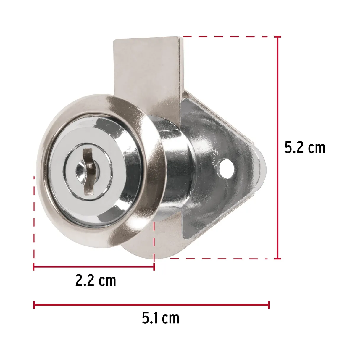 Cerradura para Mueble MOD-21 Cromo Hermex - 23506