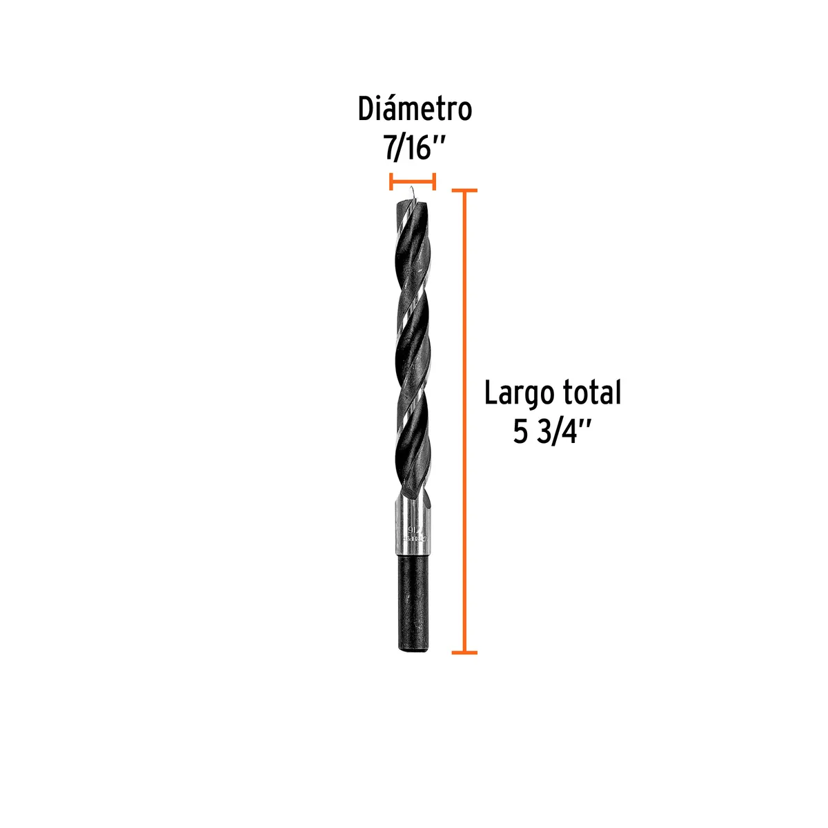 Broca con Punta Centradora para Madera 7/16" Truper - 101695