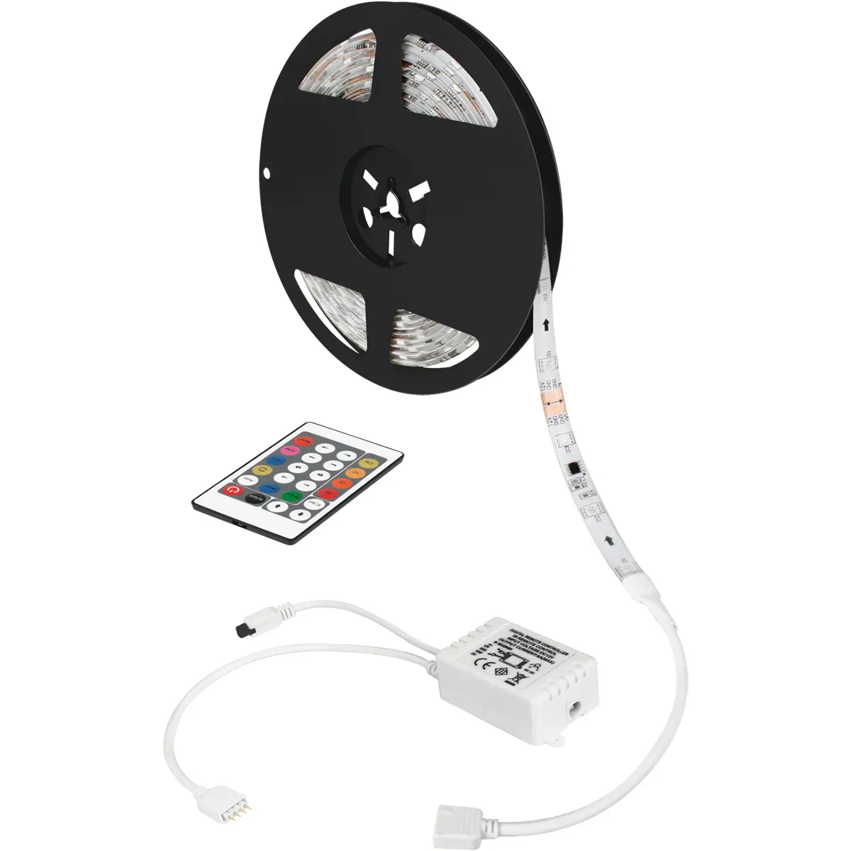 Tira LED Multicolor RGB 5m Interior y Exterior Resistente al Agua Aksi - 118232