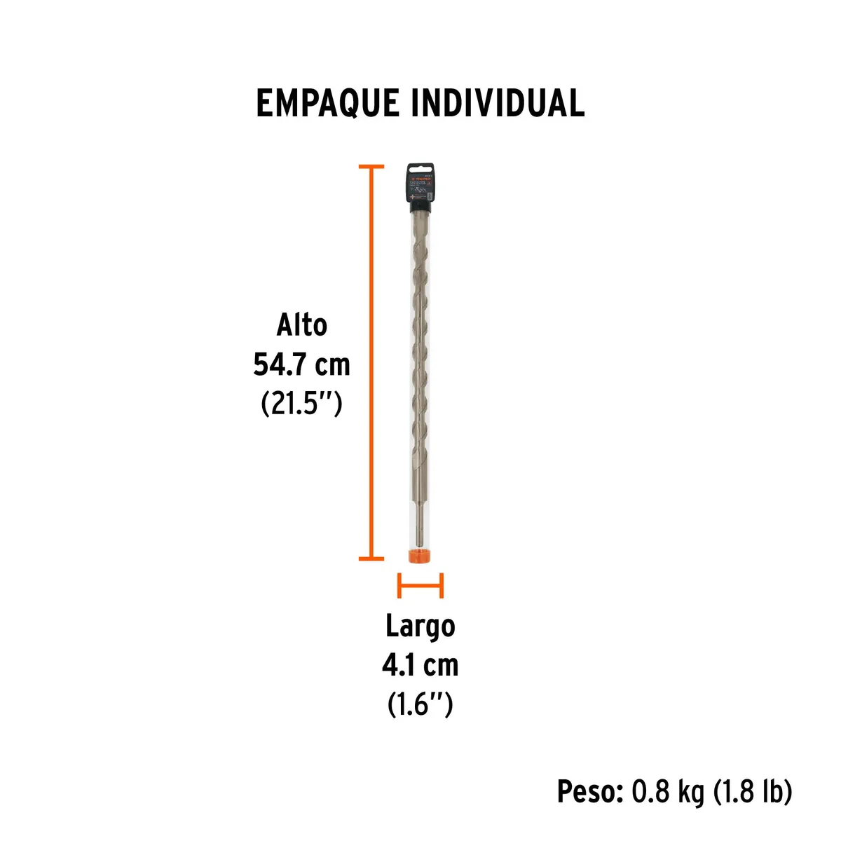 Broca SDS 1" x 18" para Concreto BS-1X18 Truper - 11290